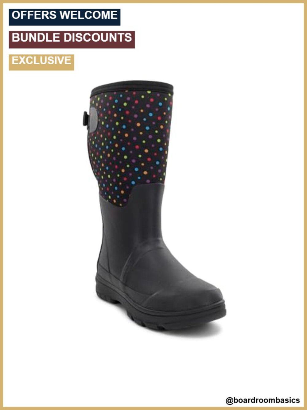 Waterproof Wide Calf Faux Fur Cold Weather Boot